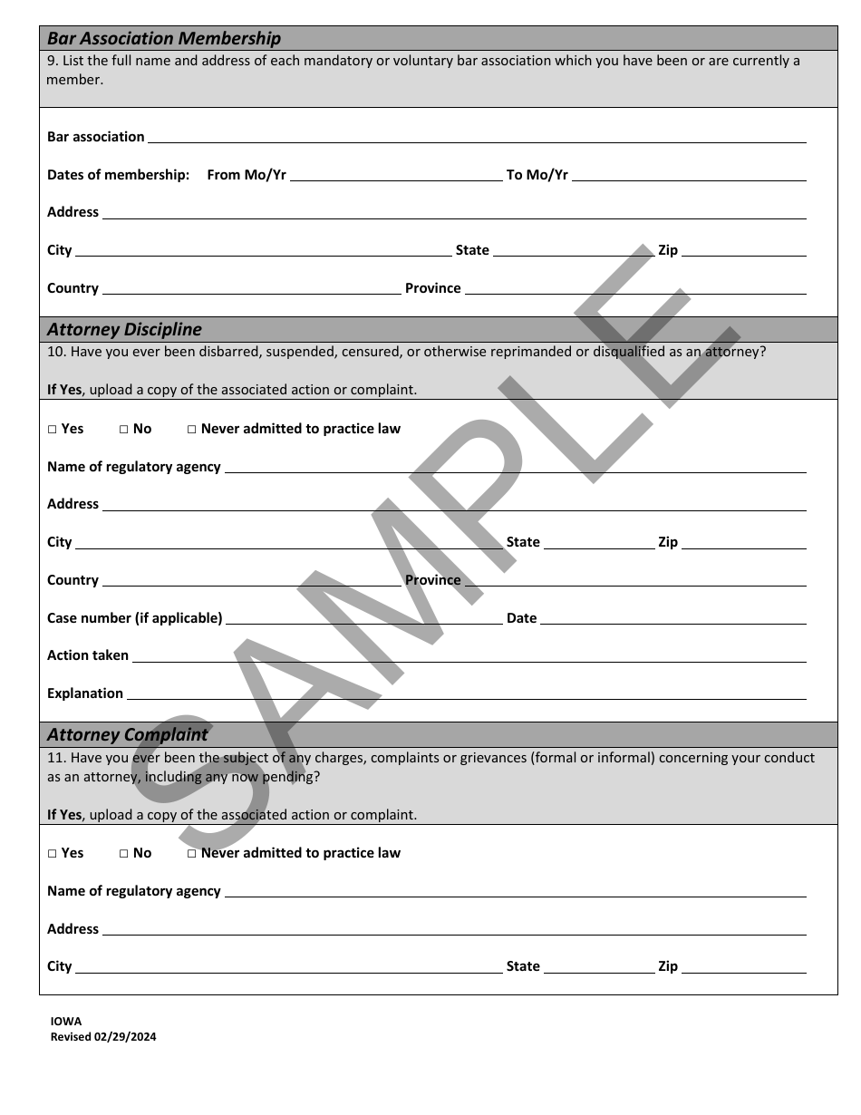 Character Report Application - Sample - Iowa, Page 6