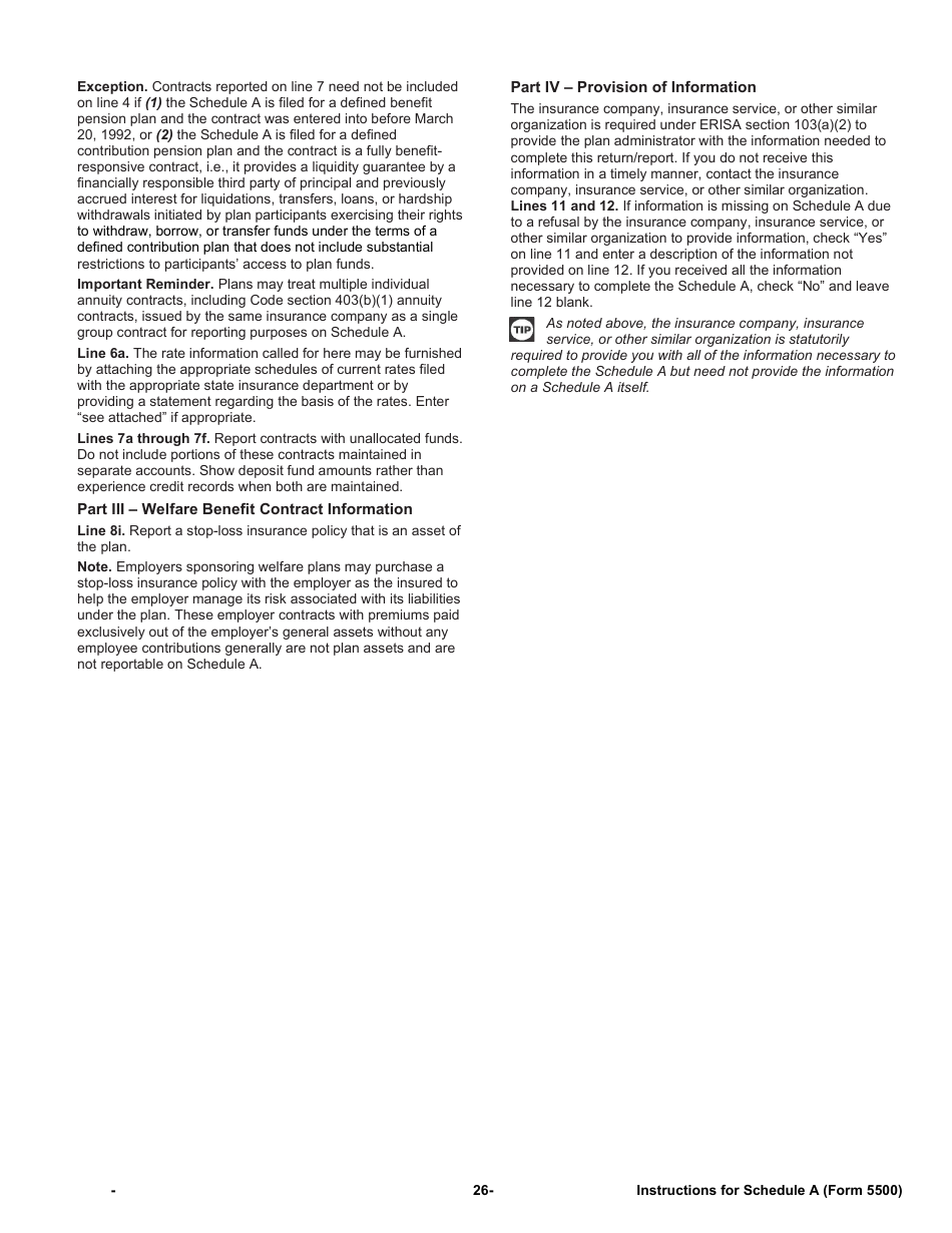 Instructions for Form 5500 Annual Return / Report of Employee Benefit Plan, Page 26