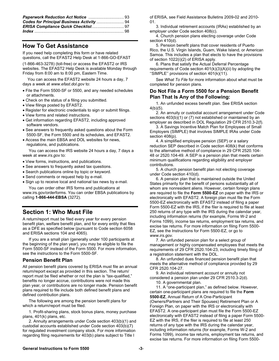 Instructions for Form 5500 Annual Return / Report of Employee Benefit Plan, Page 3