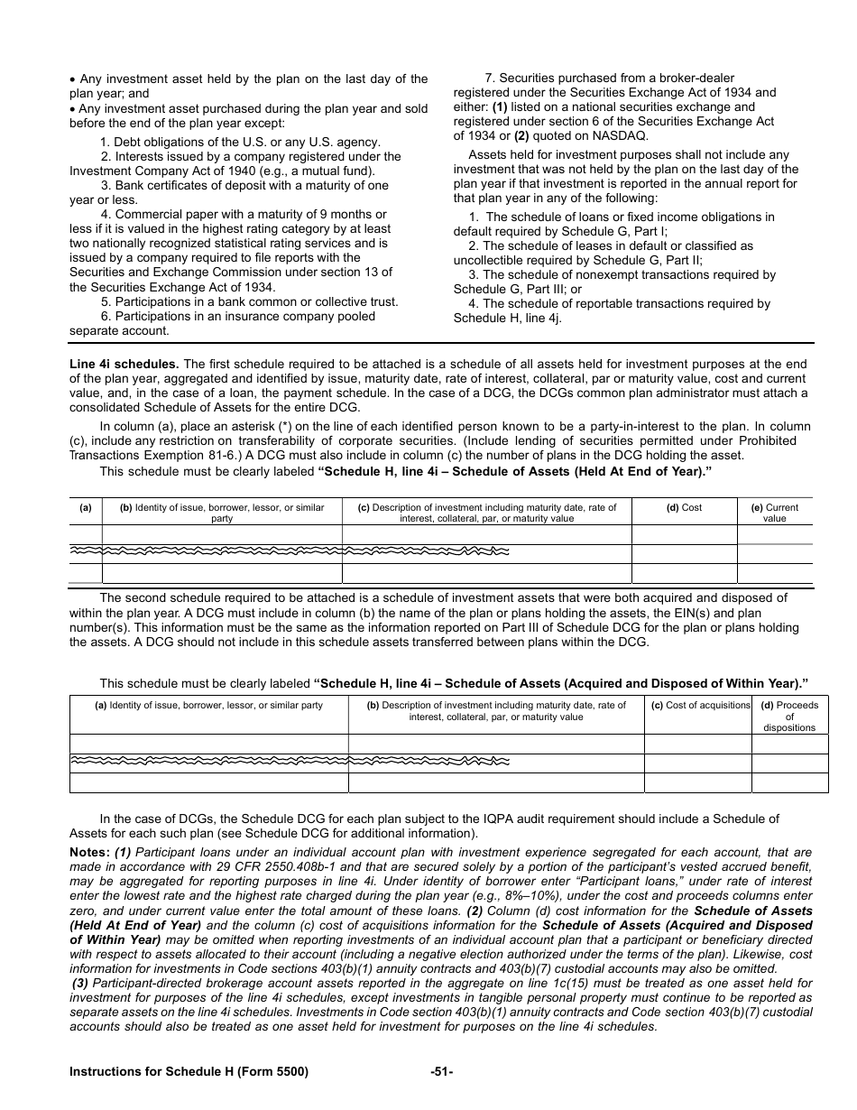 Instructions for Form 5500 Annual Return / Report of Employee Benefit Plan, Page 51
