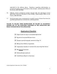 Instructions for Application for Oklahoma Judicial Vacancy - Oklahoma, Page 3