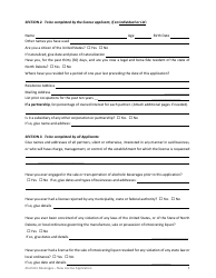 Application for Alcoholic Beverage License - City of Williston, North Dakota, Page 3