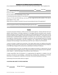 Application for Alcoholic Beverage License - City of Williston, North Dakota, Page 6