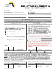 Document preview: DMS Form AE01 Architect-Engineer's Invoice Routing Transmittal - Florida