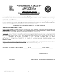 Form DPSSP0092 Gaming Employee State Certification Renewal Application - Louisiana, Page 5