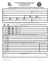 Form DPSSP0092 Gaming Employee State Certification Renewal Application - Louisiana, Page 9
