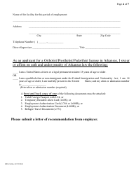 Form HFS-24 Application for Initial Licensure - Licensed Orthotist, Pedorthist, Prosthetist, Orthotic Assistant, Prosthetic Assistant &amp; Orthotic/Prosthetic Assistant - Arkansas, Page 4