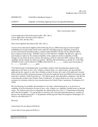 Form HB-1-3550 Handbook Letters - Direct Single Family Housing Loans and Grants - Field Office Handbook, Page 23