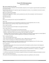 Form CTV-102 Cigarette, Tobacco, and Electronic Vaping Device Appointment of Agent - Wisconsin, Page 2