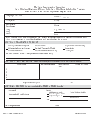 Form DOC.911.99 Child Care Error Payment Adjustment Request Form - Child Care Scholarship Program - Maryland, Page 2