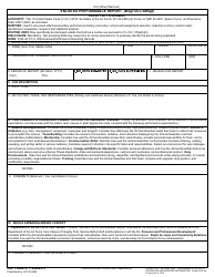 DAF Form 911 Enlisted Performance Report (MSGT Thru SMSGT)