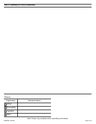 Form ARB004E Expedited Board Directions Form (Motions/Adjournment) - Ontario, Canada, Page 5