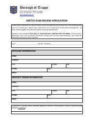 Sketch Plan Review Application - Borough of Trappe, Pennsylvania