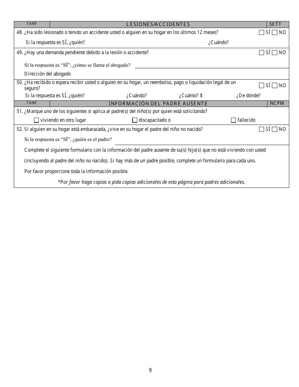 Formulario 2905-EGS Solicitud De Asistencia Publica - Nevada (Spanish), Page 12