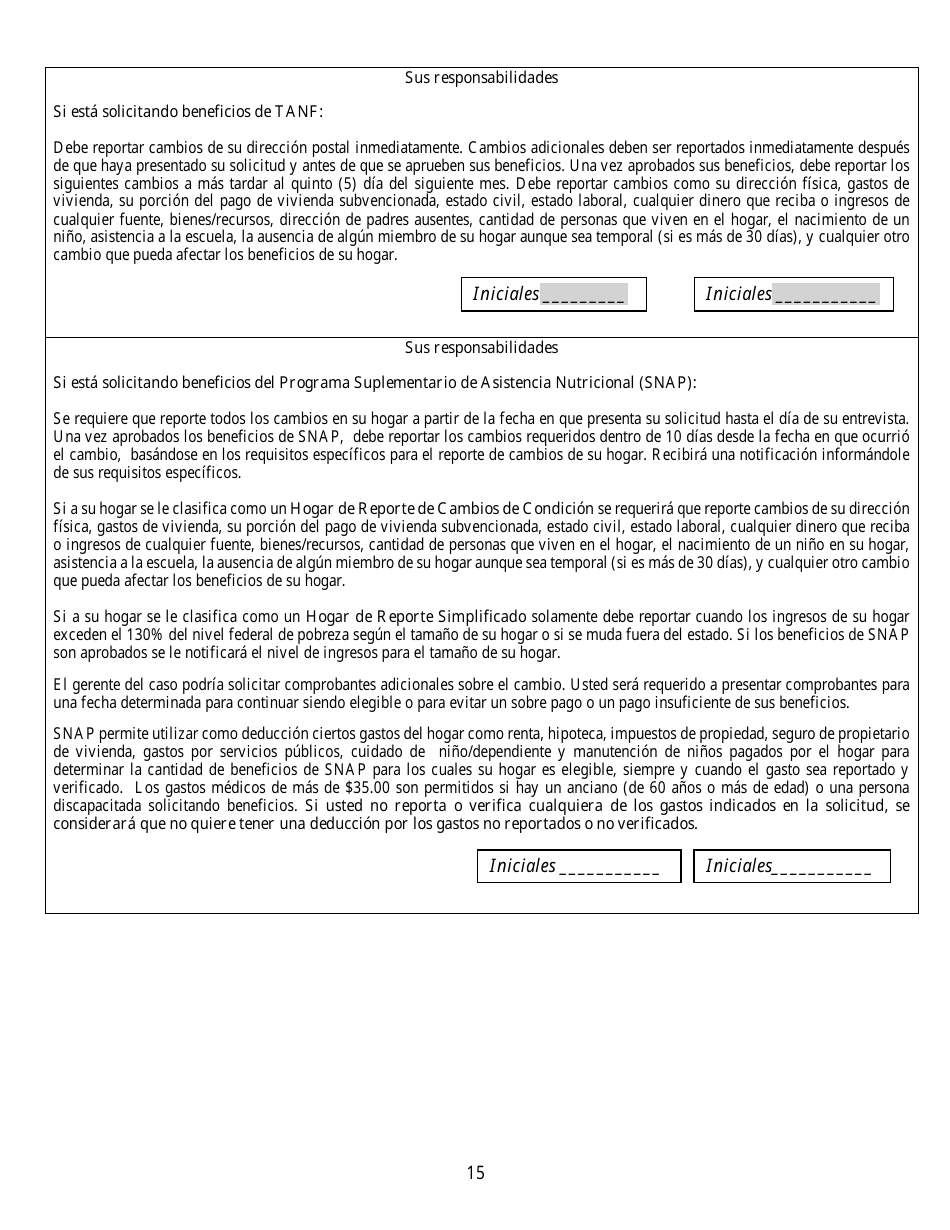 Formulario 2905-EGS Solicitud De Asistencia Publica - Nevada (Spanish), Page 18