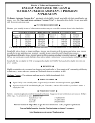 Form 2824-EL Application for Assistance - Energy Assistance Program &amp; Water and Sewer Assistance Program - Nevada, Page 2