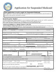 Form 2970-EM Application for Suspended Medicaid - Nevada