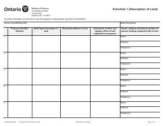 Form 10016E Return on Dispositions of a Beneficial Interest in Land by Partners or Beneficiaries Holding an Interest in a Qualifying Entity (Ontario Regulation 343/18) - Ontario, Canada, Page 3