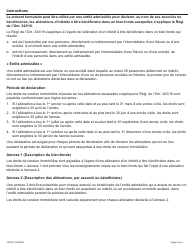 Forme 10016F Declaration DES Alienations D&#039;interet a Titre Beneficiaire Dans Un Bien-Fonds Par DES Associes Ou DES Beneficiaires Detenant Un Interet Dans Une Entite Admissible (Reglement De L&#039;ontario 343/18) - Ontario, Canada (French), Page 2