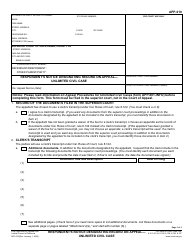 Form APP-010 Respondent&#039;s Notice Designating Record on Appeal - Unlimited Civil Case - California
