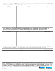 Forme LT100 (1204F) Affidavit Initial D&#039;entreprise Familiale - Ontario, Canada (French), Page 4