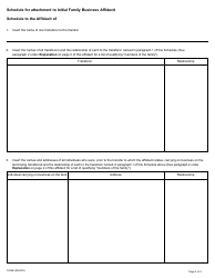 Form LT100 (1204E) Initial Family Business Affidavit - Ontario, Canada, Page 3