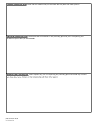 Form LASC FCS042 Parent Questionnaire for Parenting Plan Assessment/Child Interview - County of Los Angeles, California, Page 3