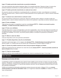 Instruction pour Forme FT817, ON00571F Declaration Relative a La Taxe Sur Les Carburants Pour Les Distributeurs - Ontario, Canada (French), Page 6