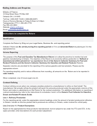 Instructions for Form 2448E Fuel and Gasoline Tax Manufacturer Return - Ontario, Canada, Page 3