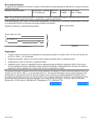 Form 9950E Affidavit Re Transfer Between Registered Charities - Ontario, Canada, Page 2