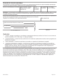 Forme 9950F Affidavit - Cession Entre Organismes De Bienfaisance Enregistres - Ontario, Canada (French), Page 2