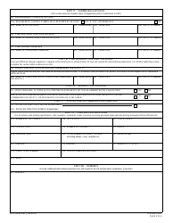 DA Form 260 Request for Publishing - DA Administrative Publications, Page 3