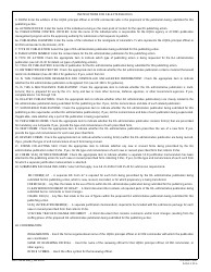 DA Form 260 Request for Publishing - DA Administrative Publications, Page 5