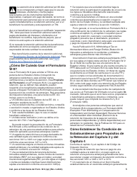 Instrucciones para IRS Formulario W-9 (SP) Solicitud Y Certificacion Del Numero De Identificacion Del Contribuyente (Spanish), Page 5