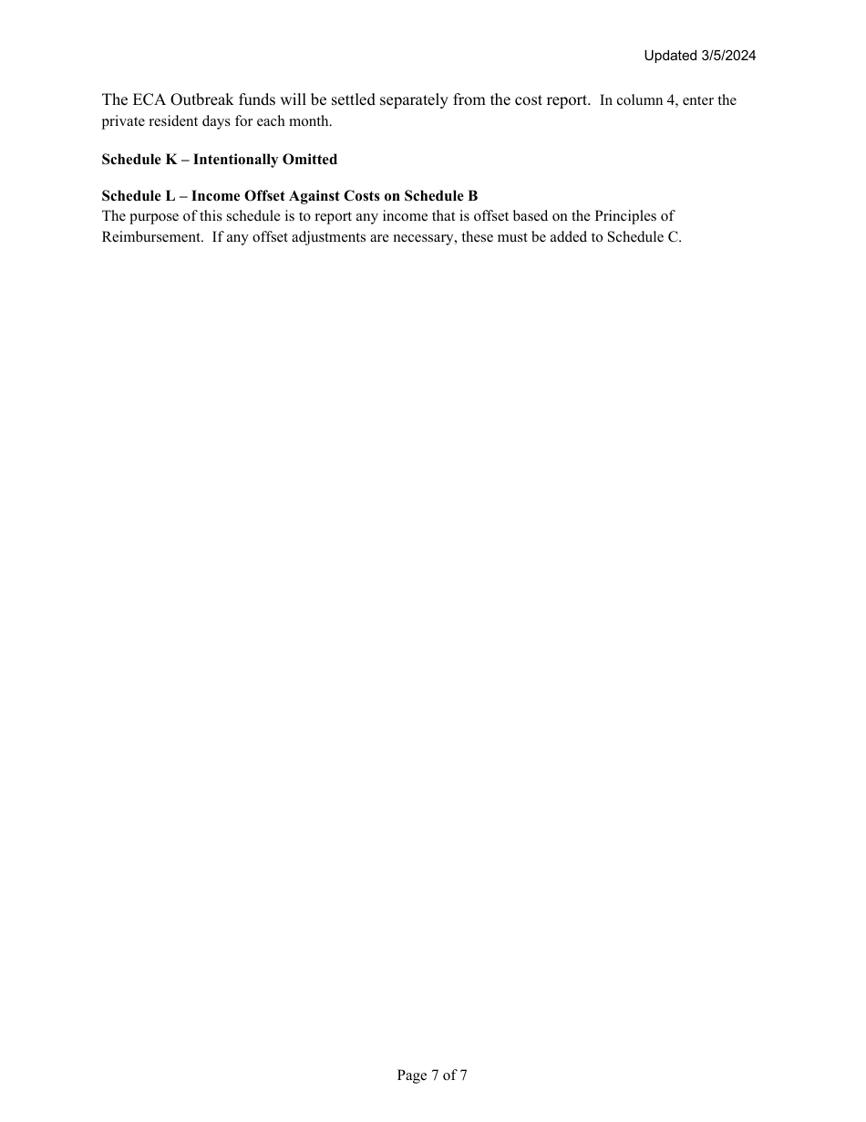 Instructions for Mainecare Cost Report for Intermediate Care Facilities - Maine, Page 7