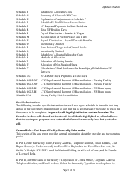 Instructions for Mainecare Cost Report for Nursing Facilities With Brain Injury Unit - Maine, Page 2