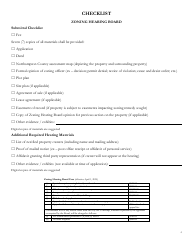 Application for Hearing - Zoning Hearing Board - Bethlehem Township, Pennsylvania, Page 4