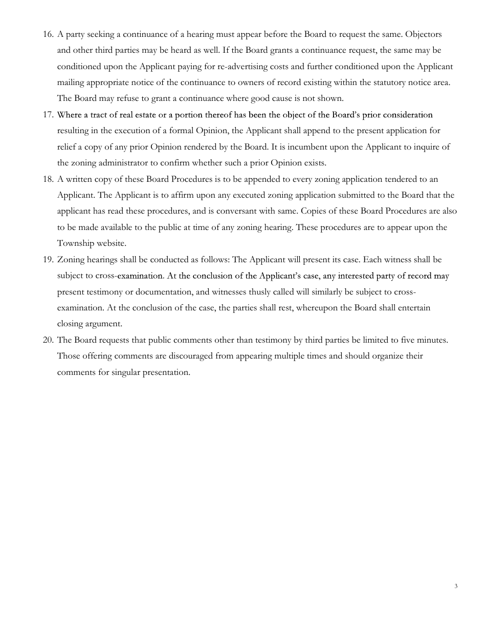 Application for Hearing - Zoning Hearing Board - Bethlehem Township, Pennsylvania, Page 7