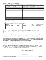 Service Company License Renewal Application - Weights and Measures Program - Kansas, Page 4
