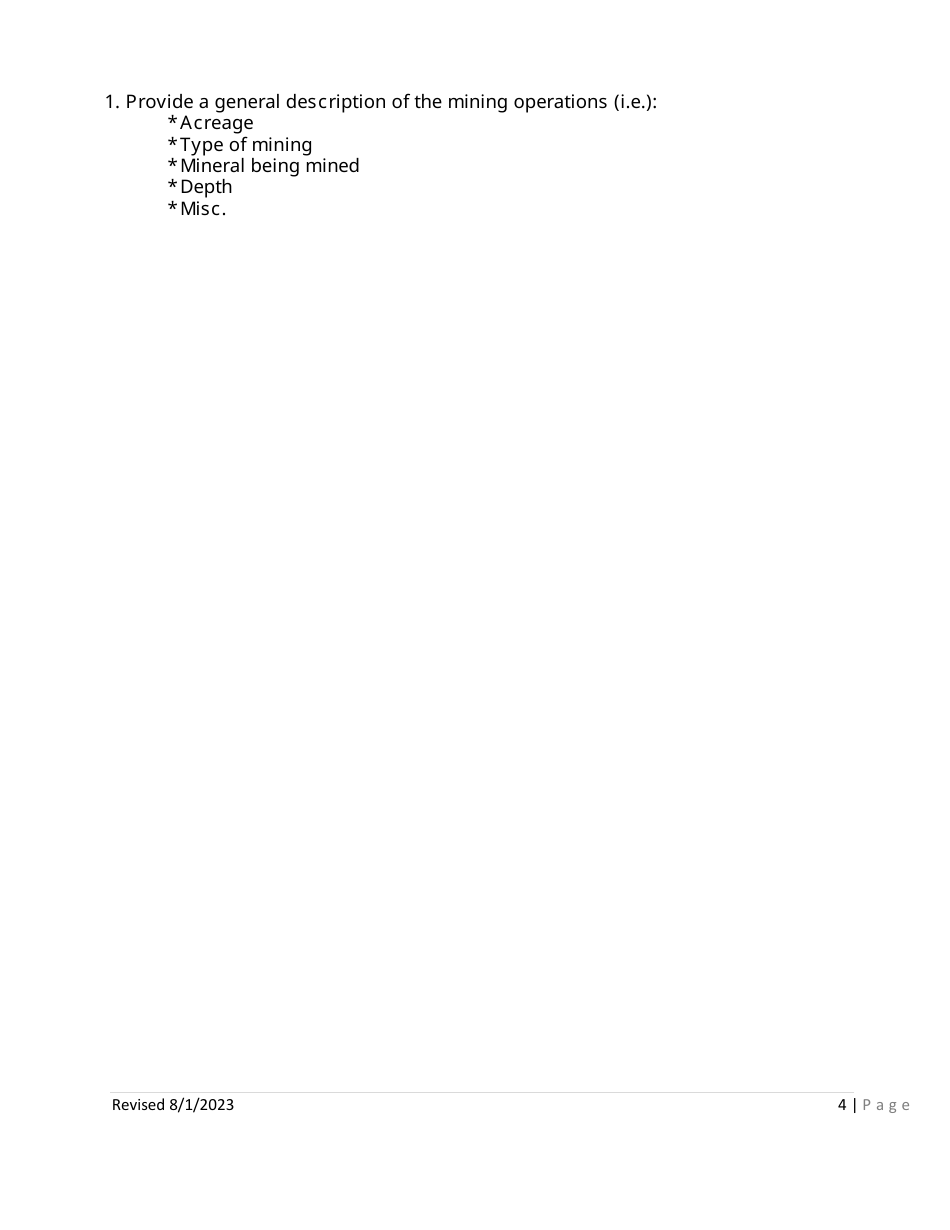 Governors Mined Land Reclamation Award Application - Kansas, Page 4