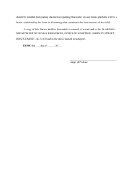Interlocutory Decree - Non-related Preplacement Waived - Alabama, Page 2