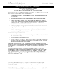 Form BOEM-1016 Designated Applicant Information Certification, Page 2