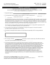 Document preview: Form BOEM-1023 Financial Guarantee