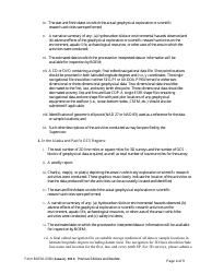 Form BOEM-0328 Permit for Geophysical Exploration for Mineral Resources or Scientific Research on the Outer Continental Shelf, Page 4