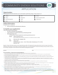 Form DG-1782 Community Energy Solutions Application - Prince Edward Island, Canada, Page 4