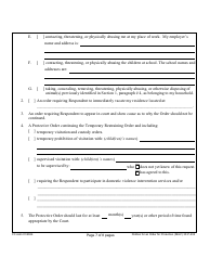 Form 3F-P-302 Petition for an Order for Protection - Hawaii, Page 7