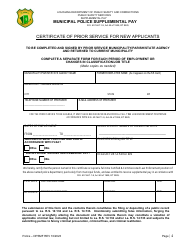 Application for Supplemental Pay - Police - Louisiana, Page 4