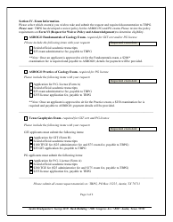 Form E Examination Request Form - Texas, Page 2