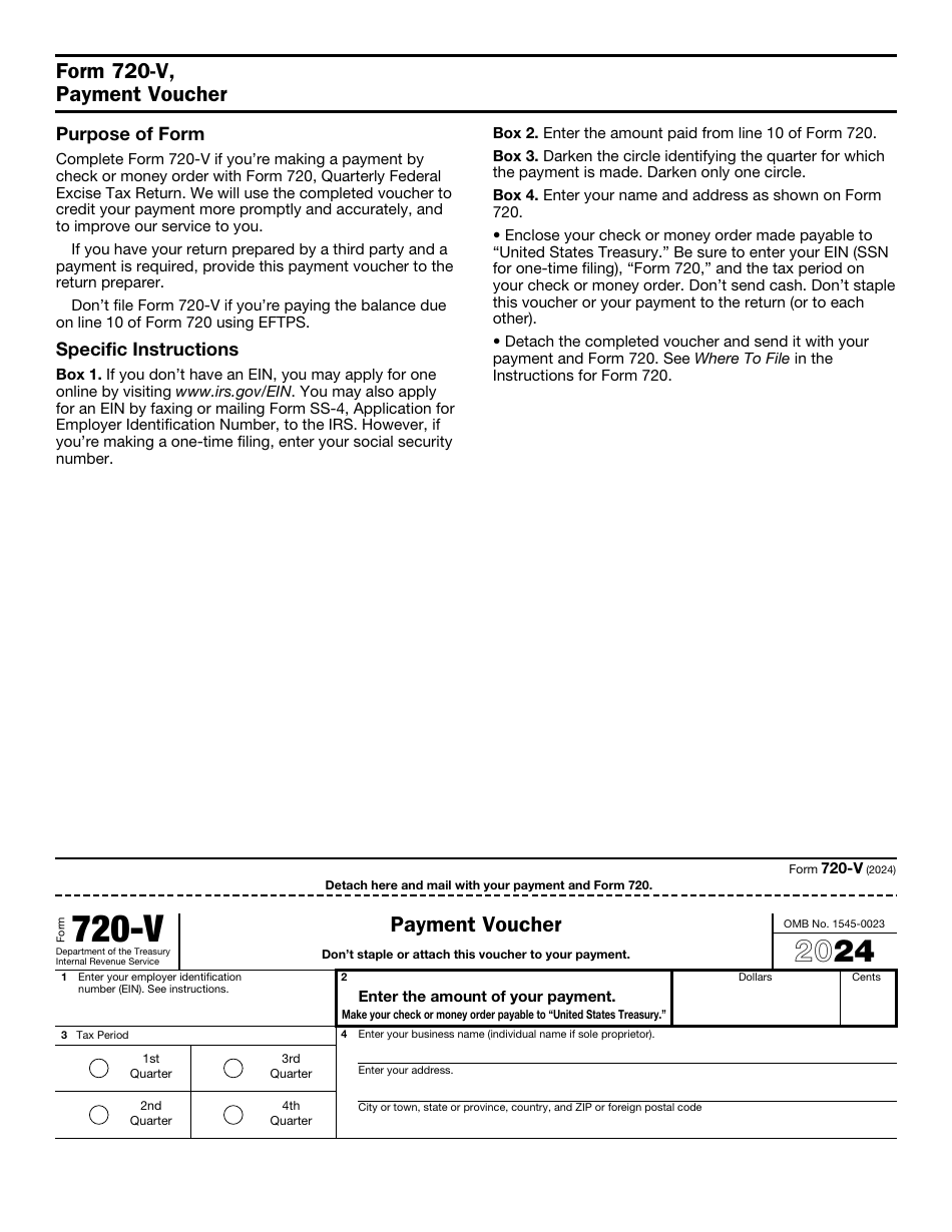 Irs Form 720 Download Fillable Pdf Or Fill Online Quarterly Federal 