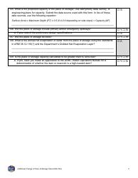 Form 606-TAA Application to Change a Water Right - Additional Change in Place of Storage Sheet - Montana, Page 2